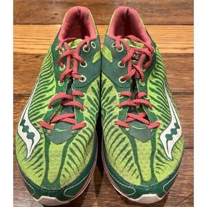 Saucony Women's Cross Country Spike Shoes Kilkenny XC 5 Green yellow Size 8